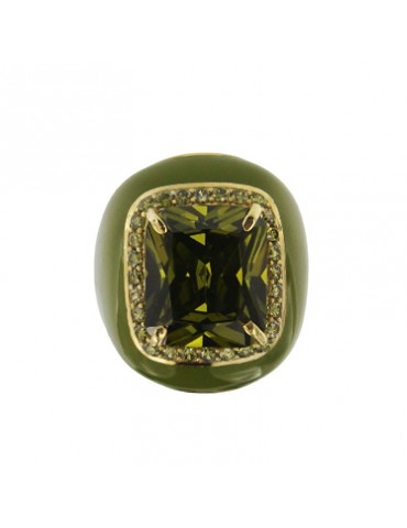 Anello Giadan - Mariquita - Cristallo Verde - Misura 14 - GIADAN03 2