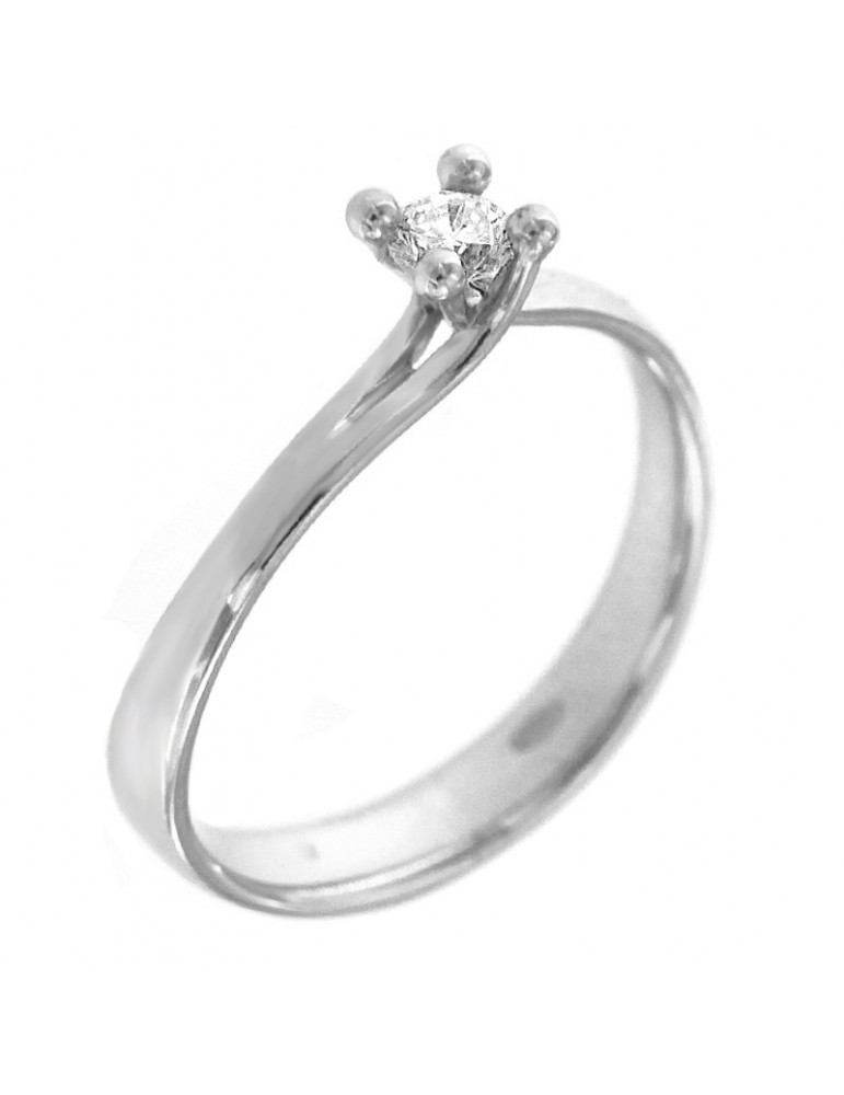 Anello Picca Solitario con Diamante da Donna - 0