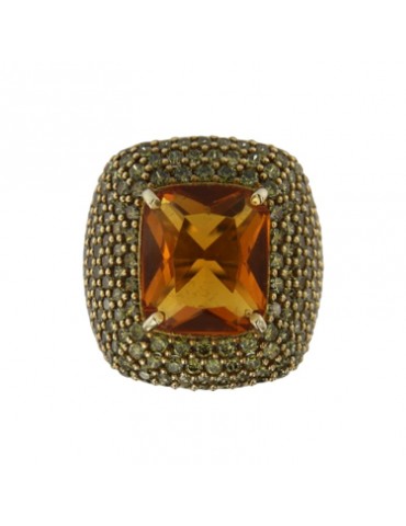 Anello Giadan - Mariquita - Quarzo - Peridoto - Misura 14 - GIADAN05 2