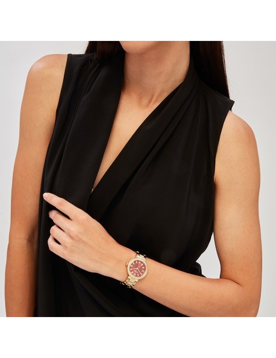 Breil Tribe Watch - Dance Floor - Red -32mm-Gold-Crystals-EW0727