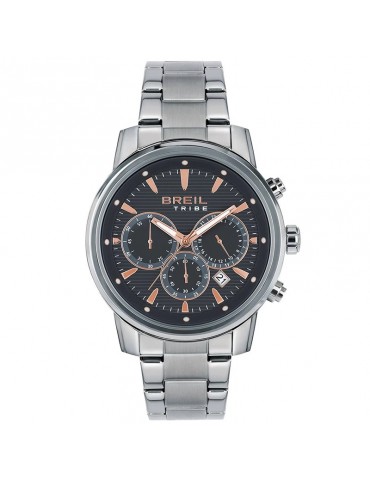 Orologio Breil Tribe - Caliber - Silver - 43mm-Nero e Rose Gold-EW0729