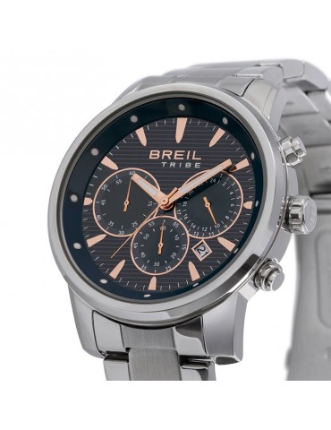 Breil Tribe watch - Caliber - Silver - 43mm-Black and Rose Gold-EW0729 2