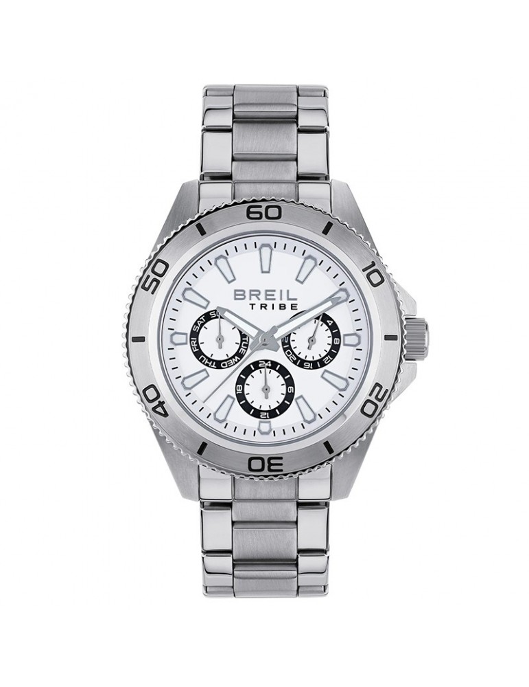 Orologio Breil Tribe - Challenge - Silver - 42mm - Bianco - EW0733