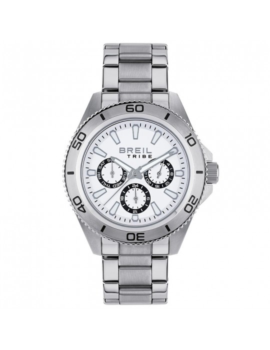 Orologio Breil Tribe - Challenge - Silver - 42mm - Bianco - EW0733