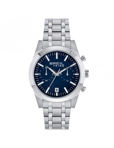 Breil Men's Watch - Rank - Chronograph - Silver - 40mm - Blue-EW0735