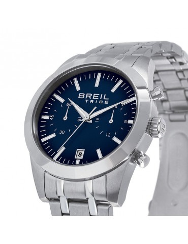 Breil Men's Watch - Rank - Chronograph - Silver - 40mm - Blue-EW0735 2