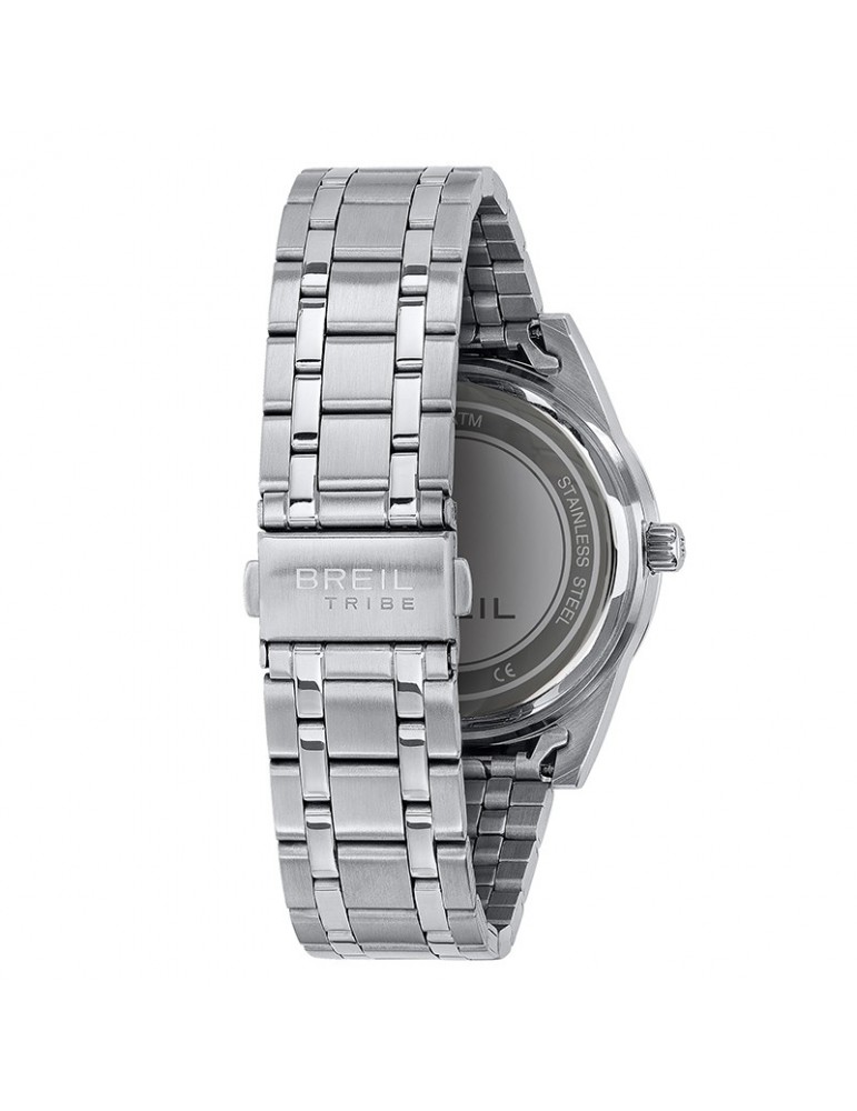 Orologio Breil - Rank - Tempo e Data -Silver-40mm-Marrone Avana-EW0737