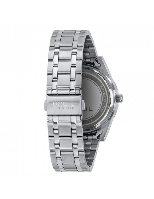 Orologio Breil - Rank - Tempo e Data -Silver-40mm-Marrone Avana-EW0737