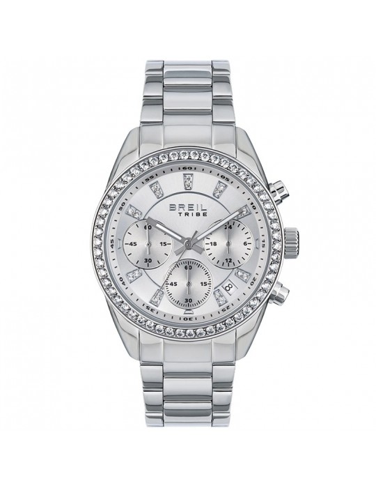 Orologio Breil Tribe - Azure - Cronografo-36mm-Silver-Cristalli-EW0738