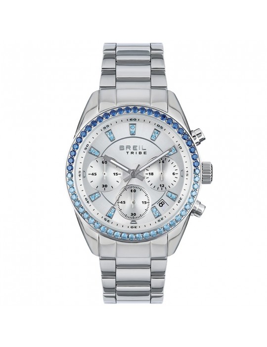 Orologio Breil Tribe - Azure - 36mm - Silver - Cristalli Blu - EW0739