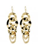 Etruscan-Ithaca Earrings-Golden Pendants-Hammered Rings-WSET00335.YG