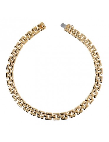 Etruscan Necklace - Ithaca - Golden Choker-Pantera Chain-WSET00375.YG