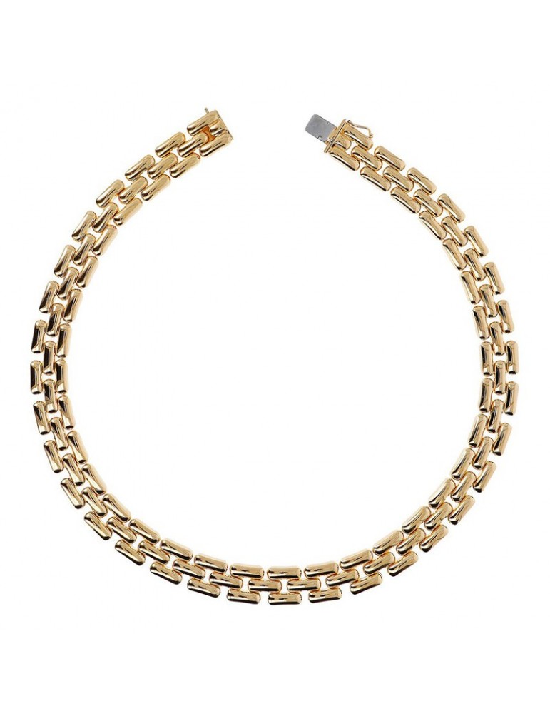 Collana Etrusca - Itaca - Girocollo Dorato-Catena Pantera-WSET00375.YG