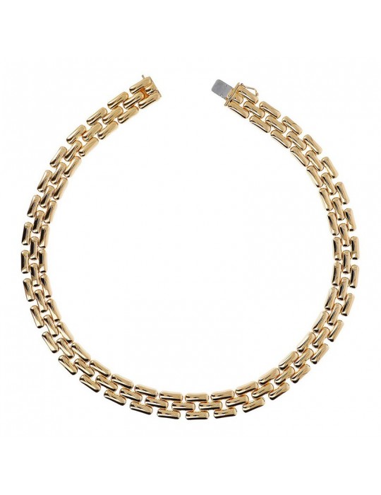 Collana Etrusca - Itaca - Girocollo Dorato-Catena Pantera-WSET00375.YG