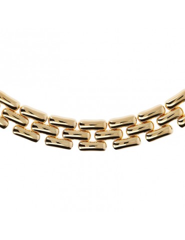 Etruscan Necklace - Ithaca - Golden Choker-Pantera Chain-WSET00375.YG 2