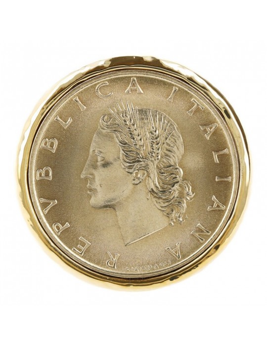 Anello Etrusca - Creta - Chevalier Gold -Moneta Originale-WSET00399.YG