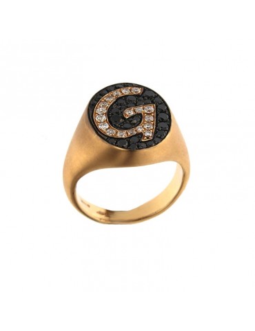 Crivelli ring in rose gold and diamonds for woman - 0