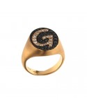 Crivelli ring in rose gold and diamonds for woman - 0