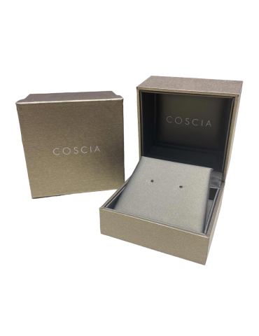 Orecchini Coscia - in Oro Bianco 18 Carati a Cerchietto con Diamanti Naturali 0,25 ct - 0 2