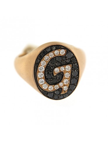 Crivelli ring in rose gold and diamonds for woman - 0 2
