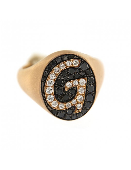 Crivelli ring in rose gold and diamonds for woman - 0