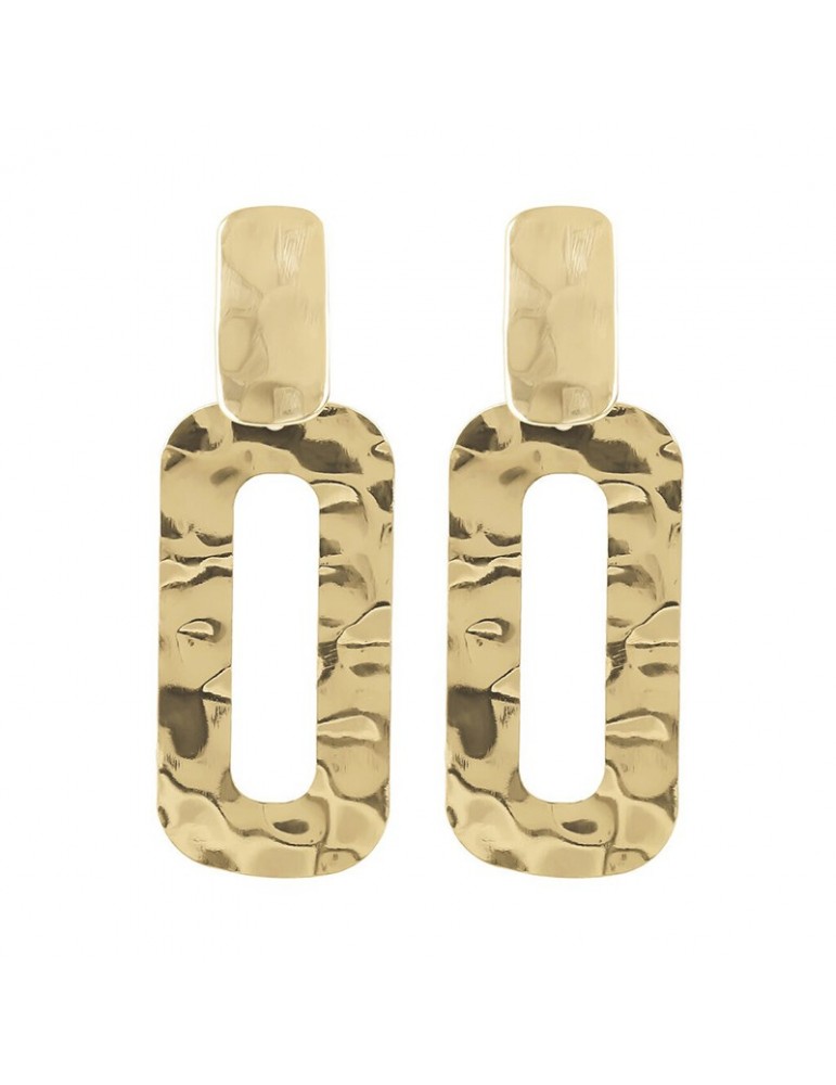 Orecchini Etrusca-Itaca-Pendenti-Maglia Piatta Martellata-WSET00594.YG