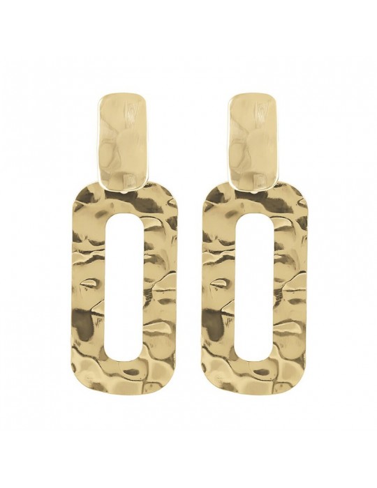Etruscan-Ithaca Earrings-Pendants-Hammered Flat Link-WSET00594.YG
