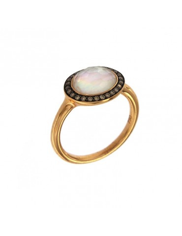Crivelli ring with Quartz and Diamonds for Woman - 0