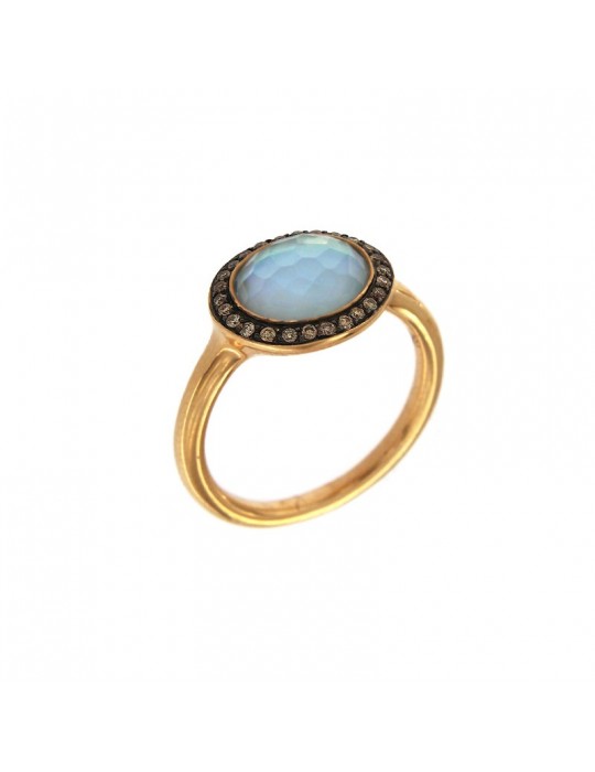 Anello Crivelli con Madreperla e Diamanti da Donna - 0