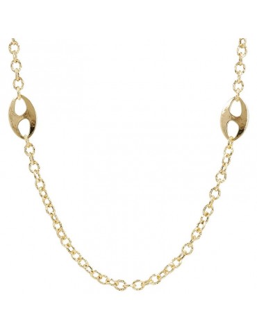 Collana Etrusca-Itaca-Catena Rolò-Maglie Marine Martellate-WSET00686.YG