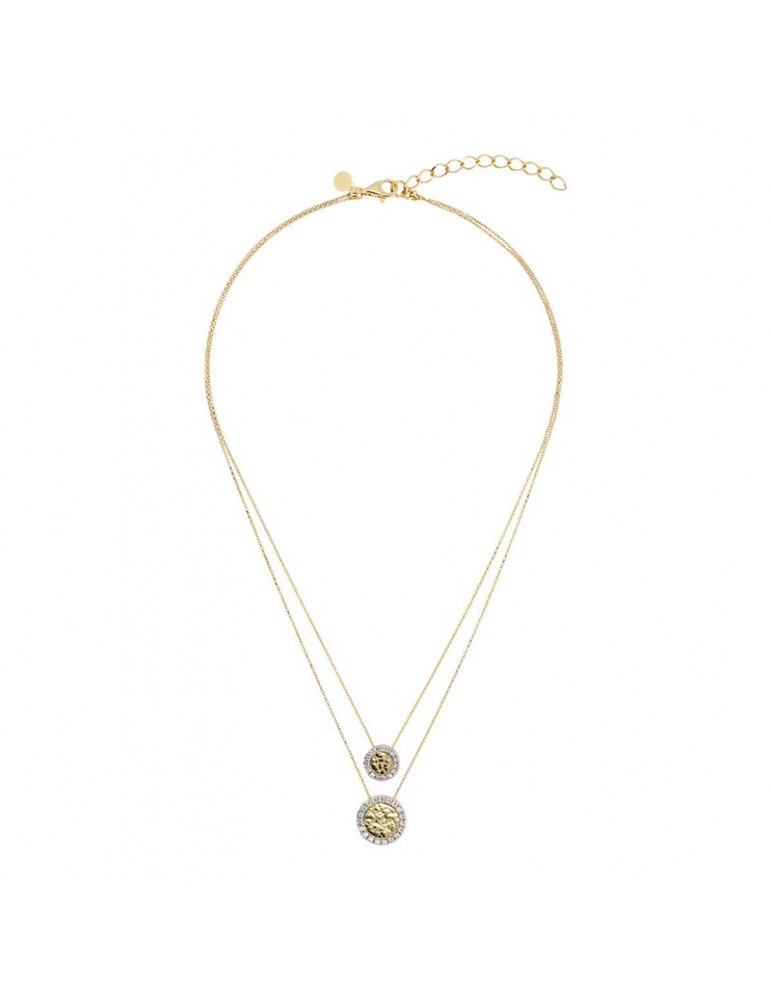 Collana Etrusca - Itaca - Pendenti a Disco-Cubic Zirconia-WSET00725.YG