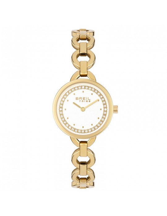 Breil Tribe Watch - Anouk - Gold - 25mm-White with Crystals-EW0743