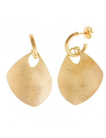 Orecchini Salvatore Plata - Bamboo -Gold-Triangoli Diamantati-203A0323