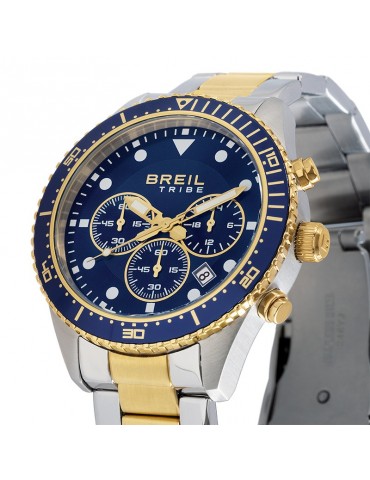 Orologio Breil Tribe - Sail - Silver e Gold  - 42mm - Blu - EW0744 2