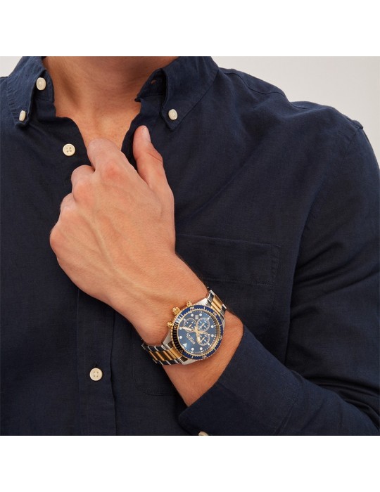 Breil Tribe Watch - Sail - Silver and Gold - 42mm - Blue - EW0744