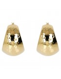 Etruscan Earrings - Itaca - Gold-Circle-Graduated Design-WSET00742YG