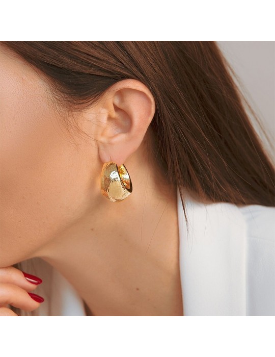 Orecchini Etrusca - Itaca - Gold-a Cerchio-Design Graduato-WSET00742YG