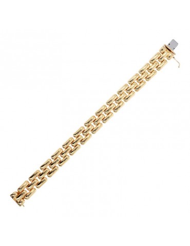 Etruscan Bracelet - Ithaca - Gold-Panther Smooth Chain-WSET00744.YG-19 2
