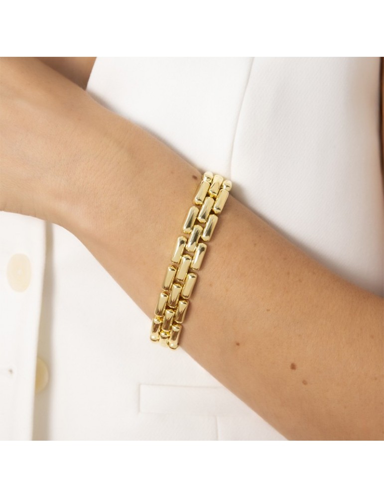 Bracciale Etrusca - Itaca - Gold-Catena Pantera Liscia-WSET00744.YG-19