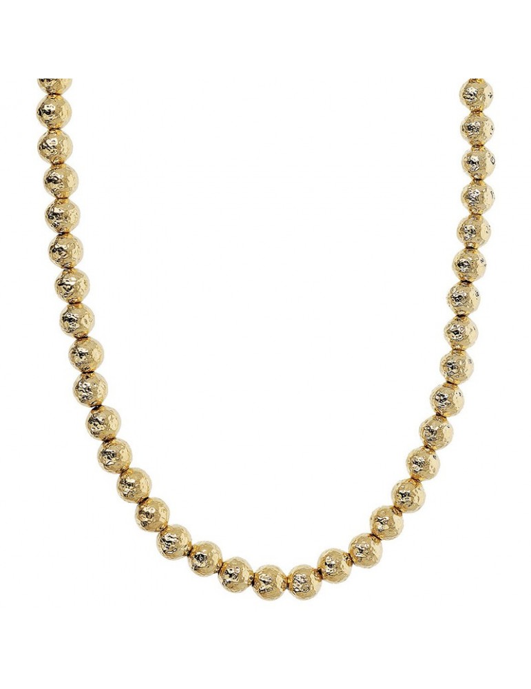 Collana Etrusca - Itaca - Girocollo-Gold-Sfere Martellate-WSET00758.YG