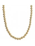 Etruscan Necklace - Ithaca - Choker-Gold-Hammered Spheres-WSET00758.YG