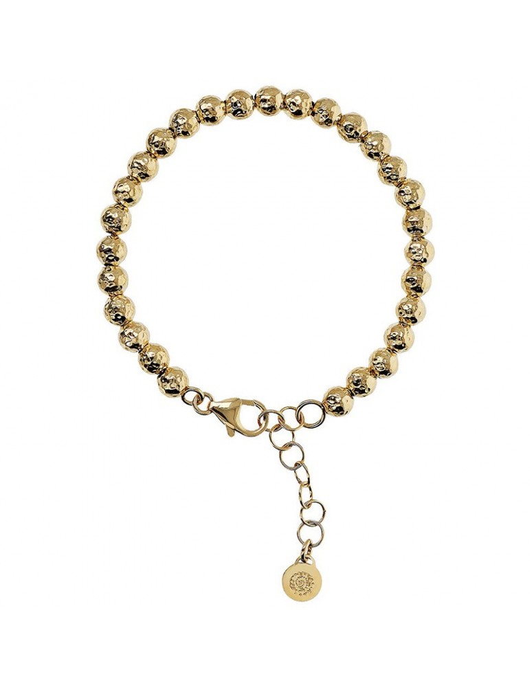 Bracciale Etrusca - Itaca - Dorato - Sfere - Martellate - WSET00761.YG