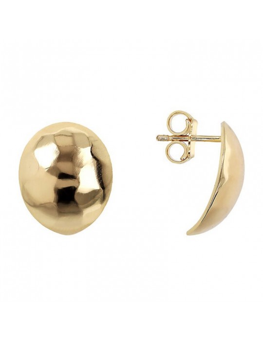 Orecchini Etrusca-Itaca-a Lobo-Design a Goccia Martellato-WSET00785.YG