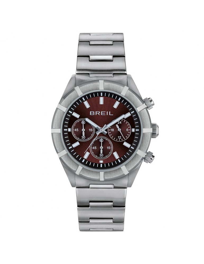 Orologio Breil - B 12 H - Cronografo-Silver-42mm-Rosso Burgundy-TW2072