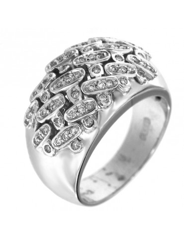Chimento Ring Woman - in White Gold with Diamonds of 0,30 ct - 0