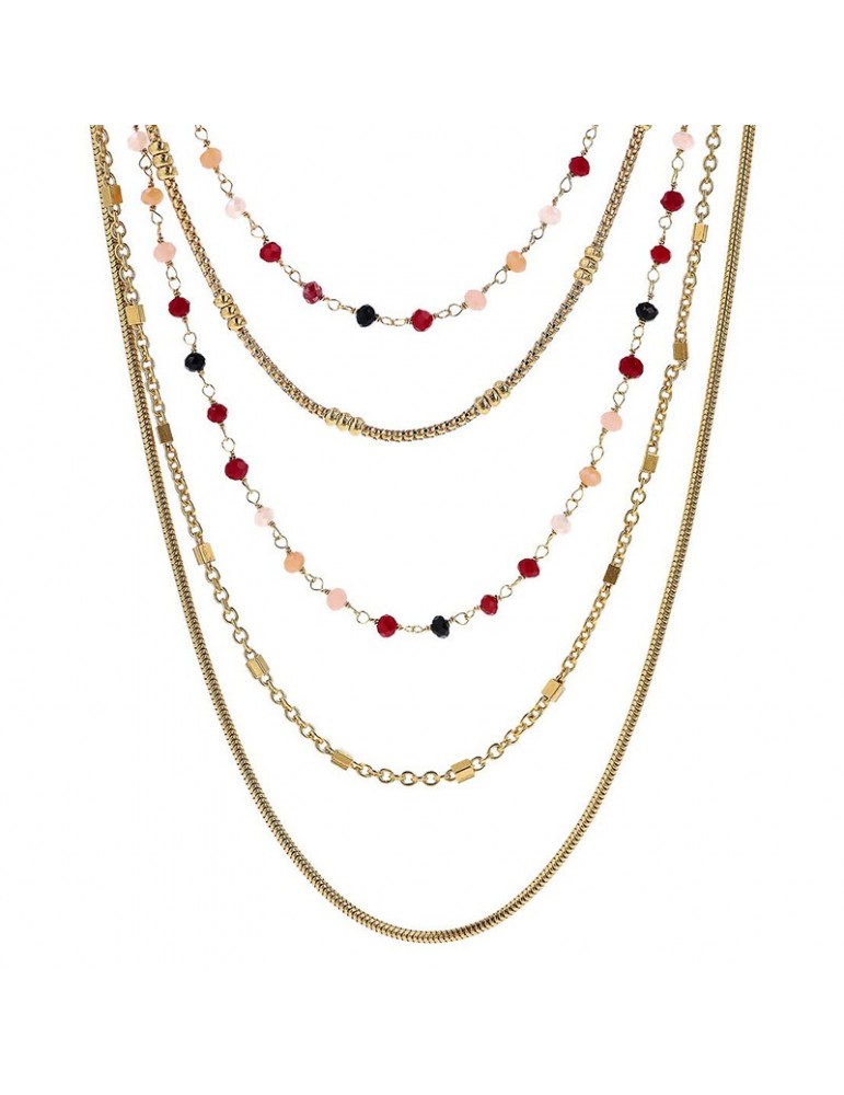 Collana Etrusca - Rosari - Multifilo-Gold-Pietre Naturali-WSET00813.YG