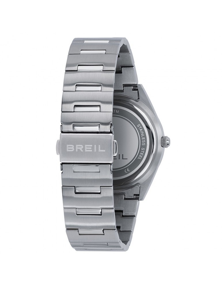 Breil Men's Watch - B 12 H - Time and Date - Silver - 38mm - Green - TW2075