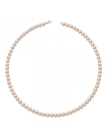 Collana Lelune - Young con Perle Freshwater Rosa 4.5-5 mm - LLNKP502
