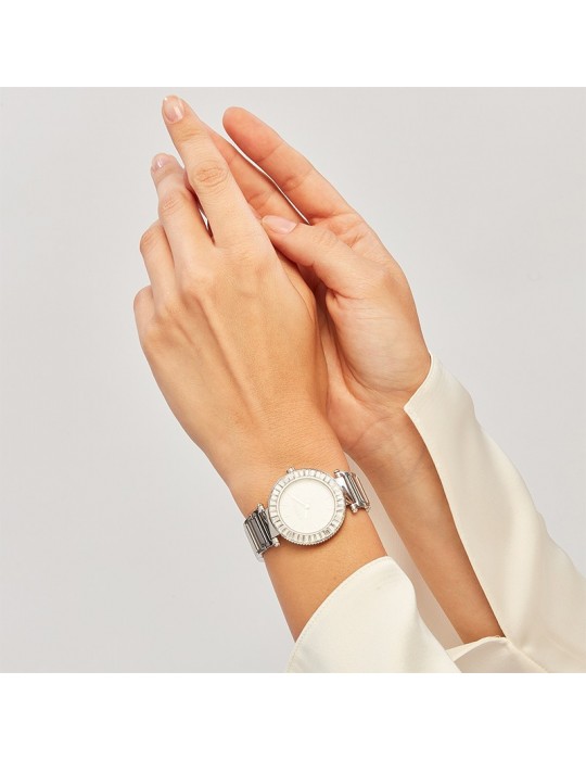Orologio Breil - Pivot - Silver - 32mm - Bianco - Cristalli - TW2076