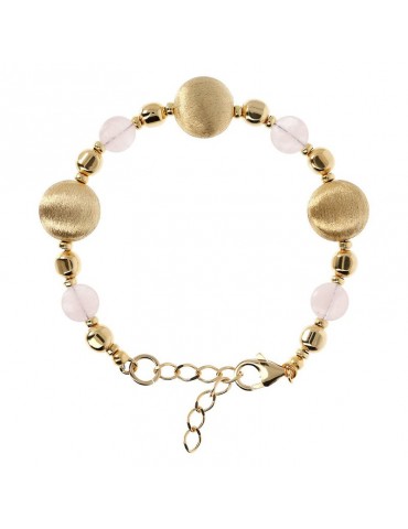 Etrsuca bracelet - Itaca-Gold-Todi Elements-Rose Quartz-WSET00526.MRQ